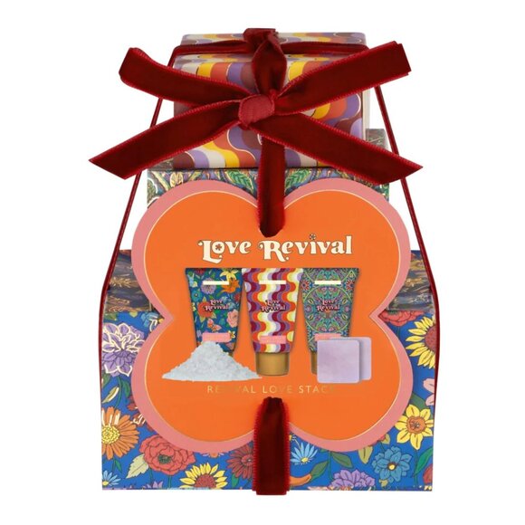 Heathcote & Ivory Love Revival Gift Stack Steamers, Hand Cream, Bath Salts